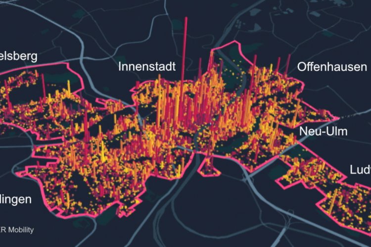Anzahl der Scooter-Fahrten in Ulm und Neu-Ulm (Grafik © TIER Mobility) 