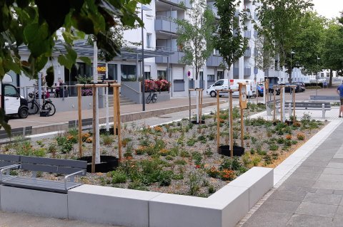 Der neu gestaltete Platz am Sudhaus. Foto: Stadt Ulm